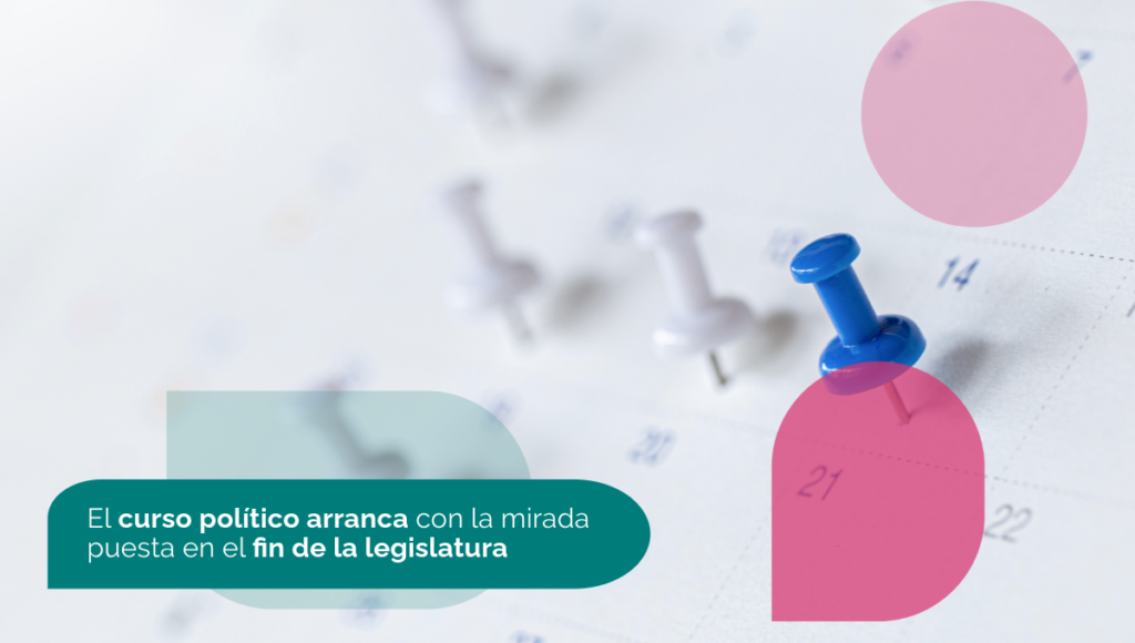 Imagen en la que aparece el titular del artículo sobre un calendario marcado con chinchetas y los colores corporativos de Levin.