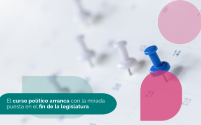 Imagen en la que aparece el titular del artículo sobre un calendario marcado con chinchetas y los colores corporativos de Levin.